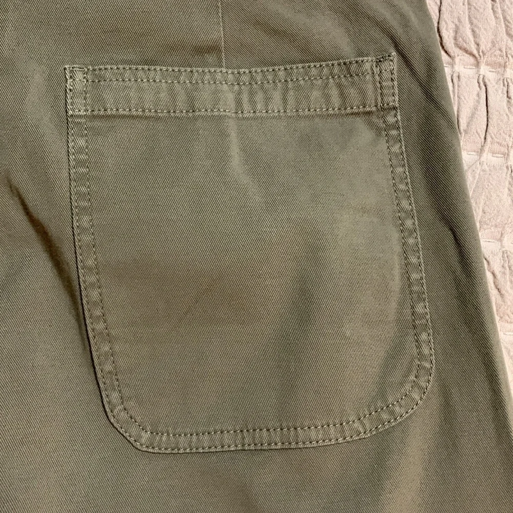 A.L.C. Women Sailor Pierce Green Wide Leg Cropped Pants Preppy Minimalist SZ6